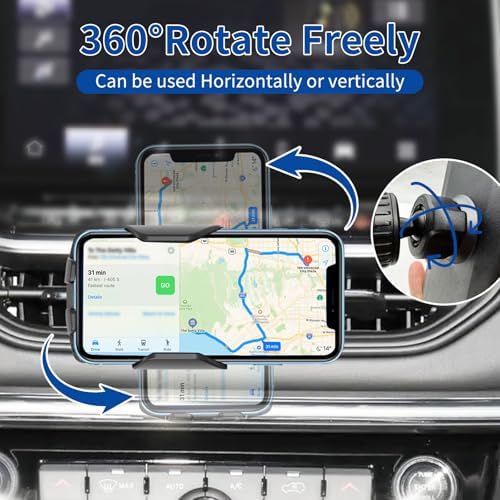 Innovative Jeep Compass Phone Mount (2022-2025) – 360-Degree Anti-Shake Cradle for All Smartphones, Ultimate Navigation Holder for Safe Driving, Easy No-Tool Installation, Durable Auto Accessory for Enhanced Travel Experience