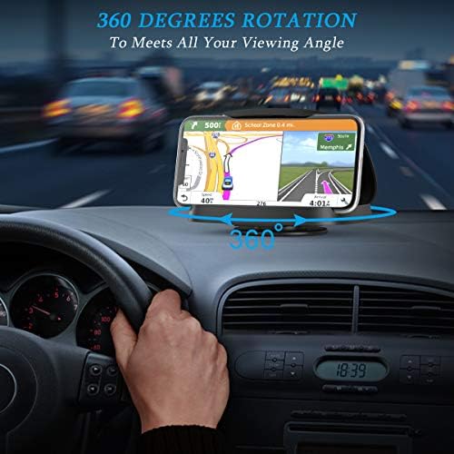 Revolutionary 360° Rotating Car Phone Holder for Ultimate Hands-Free Navigation – Versatile Dashboard Mount Compatible with i Phone, Samsung Galaxy & Android Devices – Sleek Design for Vertical & Horizontal Viewing – Enhanced Stability & Universal Fit for All Smartphone Sizes