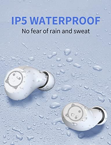 Kids Bluetooth 5.3 Wireless Earbuds with Touch Control – Adorable Pink Kitty Charging Case, IPX5 Waterproof Design, Hi-Fi Stereo Sound, Built-in Microphone for Clear Calls – Perfect for Young Music Lovers and Gamers