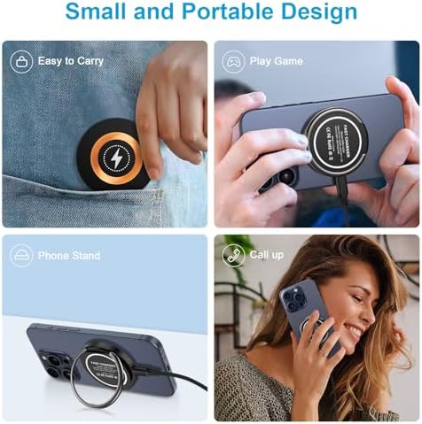 SIXSIM 15 W Magnetic Wireless Charging Pad with 20 W PD3.0 Adapter – Fast & Reliable Charger for Galaxy S25 Series, i Phone 16/15 Pro Max, and Google Pixel 9/8 Pro – Compact & Portable Design for Effortless Charging Anywhere, Supports Through-Case Charging Up to 5 mm – Enhanced Safety Features with Fire-Resistant ABS Material – Ideal for On-the-Go Charging Solutions – Includes 3 ft USB-C to USB-C Cable for Instant Power Connectivity – Elevate Your Charging Experience with Superior Magnetic Attraction and Versatile Compatibility for All Wireless-Charging-Enabled Devices – Perfect for Home, Office, or Travel Use – 24/7 Customer Support for a Hassle-Free Purchase Experience