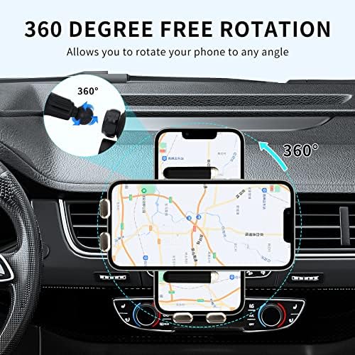 Effortless On-the-Go Charging: 15 W Qi Fast Wireless Car Charger Mount with Smart Sensor Clamping for i Phone & Samsung – Universal Air Vent Holder in Sleek Black for Secure, Convenient Use