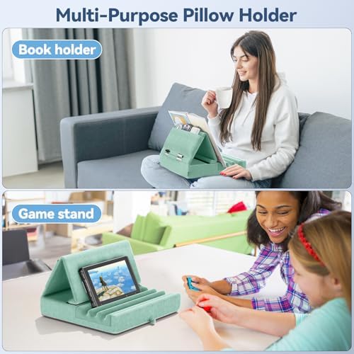 Revolutionize Your Tablet Experience with the KDD Foldable Pillow Holder – Ergonomic Lap & Bed Stand for i Pad Pro, Galaxy Tab, and E-Readers – Ultimate Comfort with Built-In Accessory Pocket & Stylus Mount – Lightweight, Durable Design for Effortless Portability and Posture Improvement