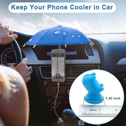 Ultimate Phone Umbrella Suction Cup Stand – Anti-Glare Sunshade Holder for Outdoor Navigation, Stylish Shield for Smartphones (Set of 3) – Enhance Visibility and Protect Your Device from Sunlight