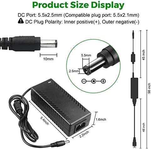 High-Performance 5 V 10 A Power Supply Adapter – 50 W AC to DC Converter for WS2812 B & WS2813 LED Strips – Reliable LED Driver with Global Compatibility, Enhanced Safety Features, and Efficient Power Delivery