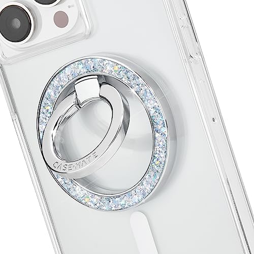 Elevate Your i Phone Experience with the Case-Mate Twinkle Diamond Magnetic Phone Ring Holder – Stylish Mag Safe Grip & Stand for i Phone 16 Pro Max, 15 Pro Max, 14, 13, 12 & Samsung S25 Ultra – Effortless One-Handed Use with Enhanced Security and 360° Rotation – Collapsible Design for On-the-Go Convenience – Compatible with All Mag Safe Devices – Transform Your Phone into a Fashion Statement – No Residue, Easy Removal, and 1-Year Warranty for Ultimate Peace of Mind
