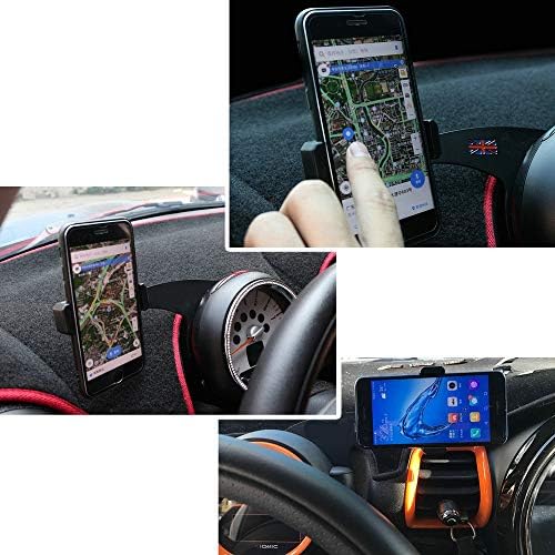 Heinmo 360° Adjustable Car Phone Holder for Cooper R60 Countryman & R61 Paceman – Innovative GPS Cup Mount for Enhanced Smartphone Accessibility and Safe Driving Experience – Universal Compatibility & Easy Installation – Sturdy Cradle Design for Secure Device Support