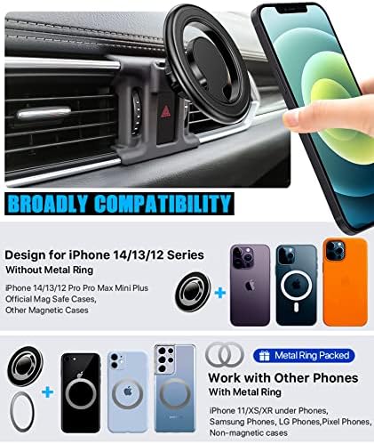 Magnetic Car Phone Holder for Mazda CX5 (2017-2024) – Ultimate Magsafe Compatible Mount for i Phone 15, 14, 13, 12 Series & All Phones – Optimal Viewing & Enhanced Stability for Safe Navigation