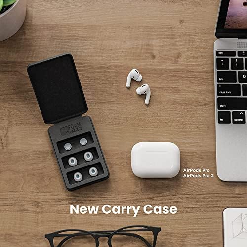 Transform Your Air Pods Pro with Foam Masters Ultra-Premium Memory Foam Ear Tips | 3 Pairs in Black Magic Ver 6.0 | Unmatched Comfort & Secure Fit | Advanced Noise Cancellation for Enhanced Audio | Replacement Ear Buds S/M/L for Tailored Listening Experience | Elevate Your Sound Quality and Enjoy All-Day Wearability with Ergonomic Design