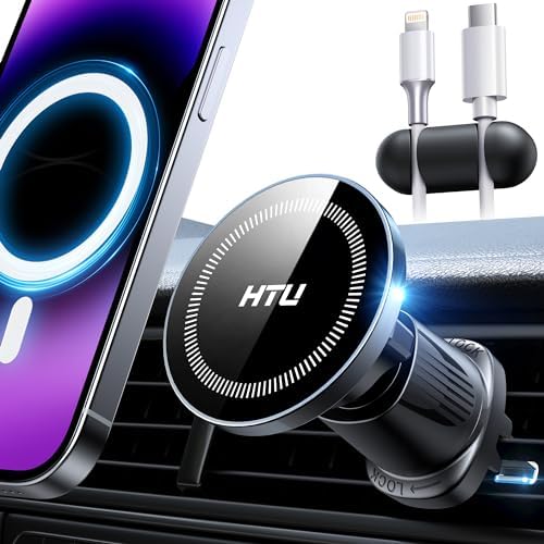 Elevate Your Driving Experience with the 2025 Military-Grade Magnetic Car Mount Vent – Ultimate Stability for Mag Safe and Android Devices, Featuring Upgraded Strongest Magnet & Metal Hook Design, Non-Charging, Black Finish, Certified Safety & Patented Technology for Unmatched Convenience and Durability.