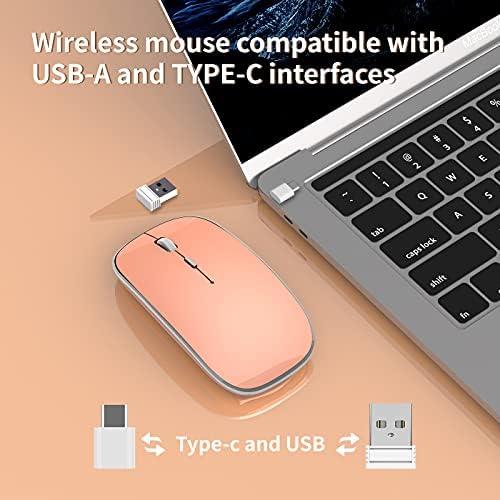 Elevate Your Computing Experience with the Q23 S Black Wireless Mouse – Rechargeable, Dual Mode USB-A & Type-C, Silent Operation, and 3 Adjustable DPI for Ultimate Precision and Versatility Across Laptops, Macs, PCs, and Android Devices