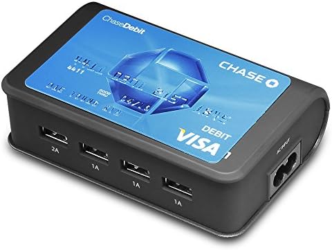 Spigen F204 4-Port USB Wall Charger – Rapid Charging Station for i Phone, Galaxy, Tablets & USB Devices – Compact, Portable & Surge-Protected Power Hub for Home, Office & Travel
