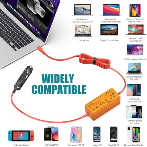 TAIFU 100 W USB C Car Charger – Ultra-Fast Charging Solution for Anker, Dell Pro Max, and MSI Summit Laptops – Compact, Durable, and Smart Technology-Driven Adapter for Professionals and Tech Enthusiasts on the Go – Essential Power Supply for Seamless Productivity and Efficiency