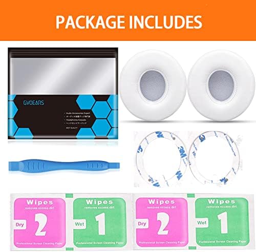 Upgrade Your Beats Solo 2 & 3 Experience with GVOEARS Premium Thicker Memory Foam Ear Pads – Exceptional Comfort & Noise Isolation, Durable 3 M Adhesive for Secure Fit, Stylish Grey Cushions for Enhanced Audio Performance and Long-Lasting Use – Perfect Headphone Accessories for Wireless & Wired Models