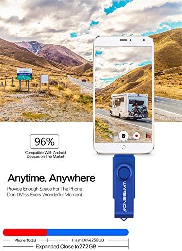 Wansenda 128 GB USB C Dual Connector Flash Drive – High-Speed USB 3.0/3.1 Memory Stick for Effortless Data Transfer on Android, PC, and Mac – Compact and Durable Storage Solution for Photos, Videos, and Files