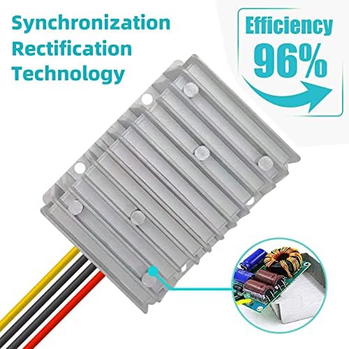 High-Efficiency 30 A Waterproof DC 24 V to 12 V Power Converter – 360 W Buck Supply for Golf Carts & Club Cars with Superior Compatibility and Streamlined Performance Solutions