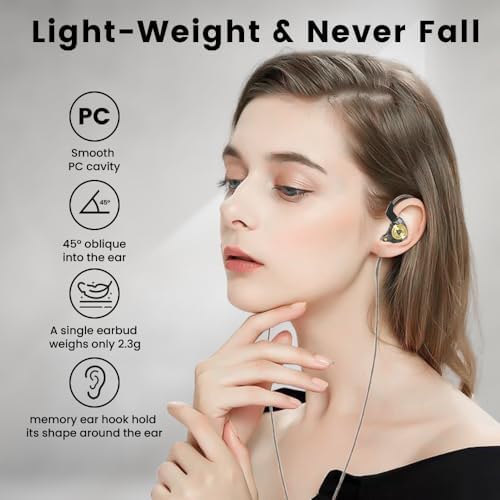 Premium Dual Pack Wired Gaming Earbuds – High-Fidelity In-Ear Monitors with 10 mm Dynamic Drivers for Rich Deep Bass, Advanced Noise-Canceling Technology, Ideal for Gaming & Remote Conferencing, Stylish Black & Purple Design, Versatile Compatibility Across Devices