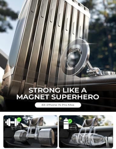 LISEN Mag Safe Ultra Magnetic Dashboard Phone Mount – Premium Car Holder for i Phone 16 Pro Max, 15, 14, 13, 12 – Effortless Hands-Free Navigation & Calls – Sleek, Durable Design for Tech-Savvy Drivers – Ideal Gift for Road Enthusiasts and Safe Driving