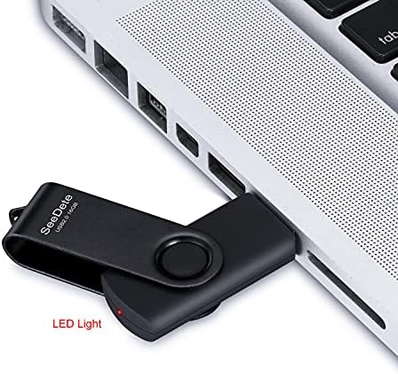 Vibrant 32 GB USB Flash Drive 5-Pack – High-Speed Rotating Memory Sticks with LED Light for Effortless Data Backup and Transfer in Gold, Black, Green, Red, and Blue – Perfect for Personal, Educational, and Professional Use