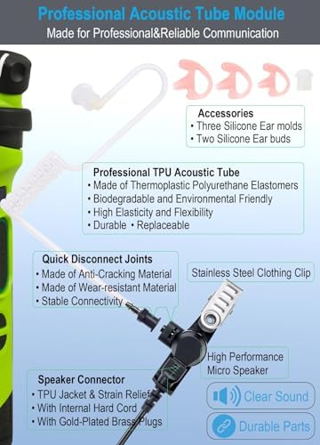 Professional-Grade Motorola Radio Earpiece – commountain APX 6000 & XPR 7550 Headset with Mic – Seamless Compatibility for APX 8000, 7000, XPR 7350 e Models – Lightweight, Ergonomic Design for All-Day Comfort – Superior Audio Clarity with Durable Acoustic Tube – Ideal for Security Personnel, Emergency Responders, and Event Coordinators – Hands-Free Convenience for Uninterrupted Workflow – Robust Construction for Reliable Use in Extreme Conditions