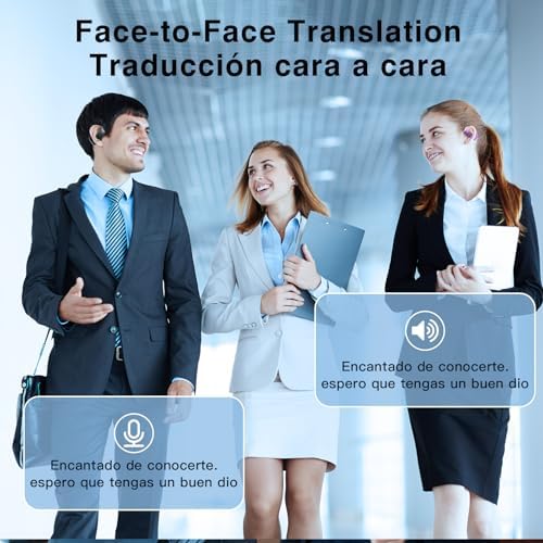 ZIHNIC AI Translation Earbuds – Cutting-Edge Wireless Headphones with Real-Time Language Translation for Effortless Global Communication, 138 Languages Supported, Triple Smart Mode Functionality, and IPX5 Waterproof Rating – Perfect for Adventurous Travelers and Dynamic Professionals in Elegant Purple Design