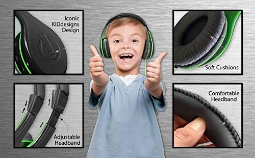 Vibrant Pink Over-Ear Headphones for Kids – Comfortable and Durable Wired Earphones with Safe Volume Control – Tangle-Free Design Ideal for Music, Movies, and Travel Adventures – Perfect Audio Companion for Young Listeners