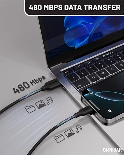 Premium 6 FT USB to Lightning Cable – MFi Certified Silicone Charger for i Phone and i Pad – Fast Charging and Enhanced Durability for i Phone 14/13/12/11 Pro/Max, i Pad Air/Mini/Pro, Air Pods, Beats X – Versatile Charging Solution for Home, Car, and Office