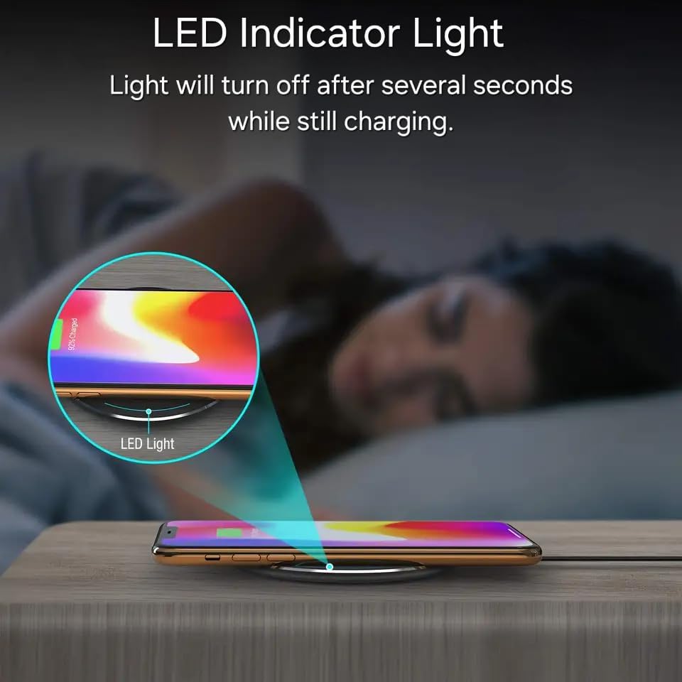 Ultra-Fast 30 W Wireless Charging Pad – Universal Compatibility with Intelligent Safety Features for Effortless Device Power-Up