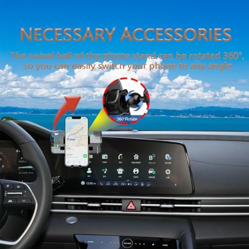 Upgrade Your 21-24 Hyundai Elantra with the Ultimate Hands-Free Car Phone Holder – 360-Degree Rotating Mount for All Smartphones, Easy Installation, and Enhanced Stability for Safer Driving Experience