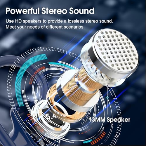 Experience the Future of Sound with OYIB Bluetooth 5.4 Wireless Earbuds – Immersive Deep Bass Sport Headphones with IP7 Waterproof Durability, 50-Hour Playtime, and Advanced ENC Microphone for Superior Call Clarity – Perfectly Crafted for Fitness Enthusiasts and Active Lifestyles in Elegant Cream White