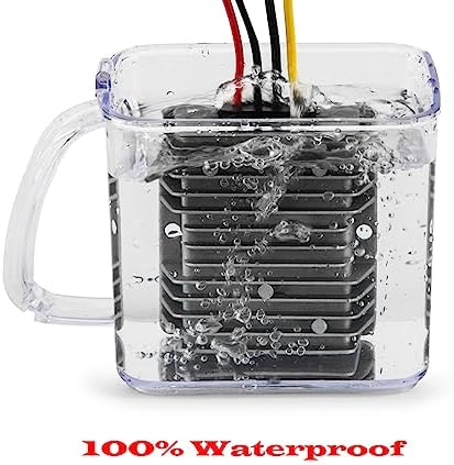 High-Efficiency Waterproof DC 24 V to 12 V Voltage Buck Converter – 20 A, 240 W Transformer for Automotive and Industrial Applications – Reliable Power Module with Enhanced Safety Features and Versatile Compatibility for Golf Carts and Forklifts
