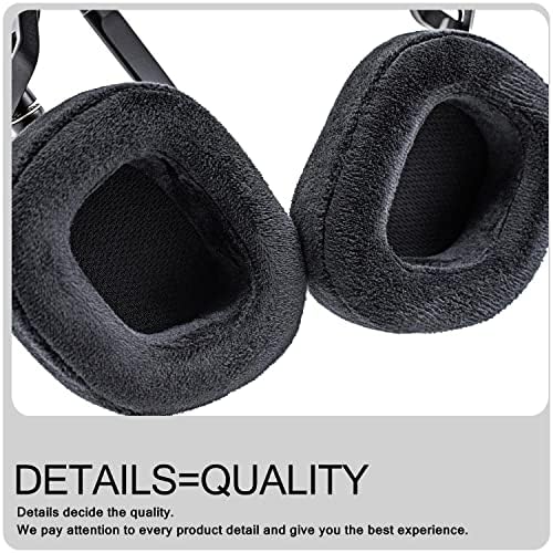 Upgrade Your Listening with HS80 Earpads – Premium Black Velour Memory Foam Ear Cushions for HS80 RGB Wireless Headset – Unmatched Comfort and Noise Isolation for Extended Use – Easy Installation and Durable Design