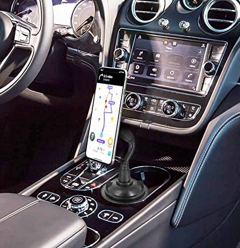 Flexible Gooseneck Magnetic Phone Holder for Car – 12-Inch Suction Cup Mount for Safe Hands-Free Navigation and Communication, Universal Compatibility for All Smartphones