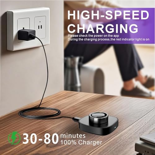 Oura Ring Gen3 Fast Charging Dock – Size 11 USB-C Wall Charger with 3 FT Cable | Premium Portable Power Hub for Oura Ring Gen3 | Rapid Recharge for Enhanced Health Tracking Efficiency and Convenience