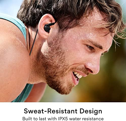 MEE audio M6 Sport Wired Earbuds – Premium Noise-Isolating Headphones with Dynamic Bass Sound, Sweatproof Design for Running and Workouts, Memory Wire Earhooks for Ultimate Comfort, 3.5 mm Jack Compatibility (Black) – Elevate Your Active Lifestyle with Unmatched Audio Quality