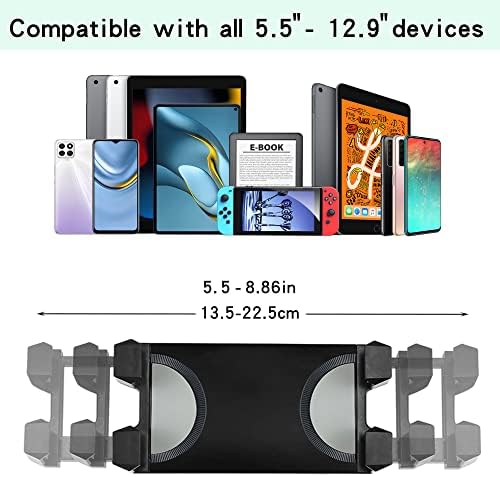 Height-Adjustable Raking Tablet Floor Stand – 360° Rotating Tripod for i Phone, i Pad Mini/Air/Pro & All 5.5-12.9 Inch Devices – Ultimate Hands-Free Viewing & Productivity Booster
