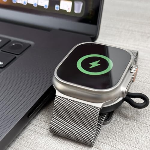 USB-C Magnetic Fast Charger for Apple Watch Ultra – Compact & Portable Charging Solution for Ultra 2, Series 10-3 & SE – Enhanced Durability & Travel-Friendly Design – Efficient Wireless Charging for Active Lifestyles