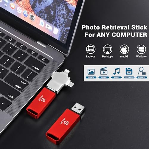 Ultimate 512 GB Photo Storage Stick – Effortless Auto Backup Flash Drive for i Phone & i Pad – High-Speed External Storage Solution for All Devices – Safeguard Your Memories with Compact Design and Enhanced Compatibility