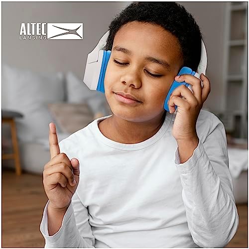 Altec Lansing Kid-Safe Wireless Headphones – Active Noise Cancellation for Children Aged 7+, 85 d B Volume Limiting, 15-Hour Battery Life, Ergonomic Foldable Design for Ultimate Comfort and Safety in Music, Movies, and Gaming