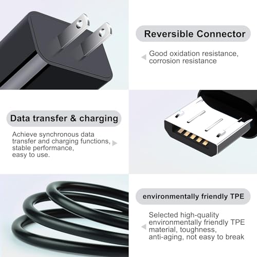 10 FT Dual Pack Power Charging Cable for Arlo Pro/Pro2, Wyze Cam, Blink, Yi Home & More – Versatile, Durable USB Cord for Enhanced Device Performance and Fast Charging Solutions