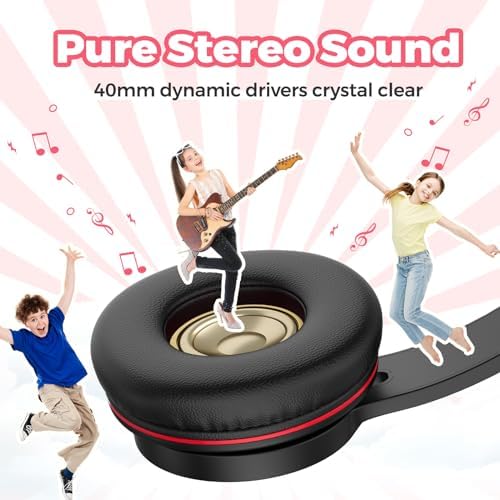 Tune Flux Safe Sound Kids Headphones – Wired Toddler Audio Gear with 85 d B Volume Limiting for Hearing Protection – Comfortable Foldable Design in Purple for School, Travel, and Tablet Use – Premium Stereo Sound for Young Listeners