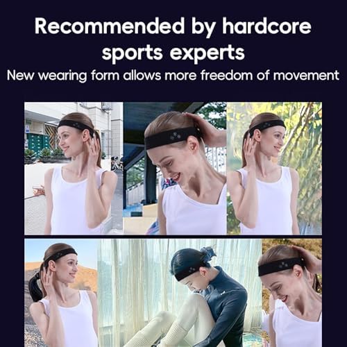 Transform Your Active Lifestyle with the Adjustable Bluetooth Sports Headband – IPX5 Waterproof Wireless Headphones for Effortless Sleep and Peak Performance, Offering Unmatched Comfort and Versatility