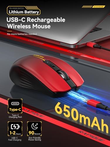 Streamlined Bluetooth Wireless Mouse – Rechargeable Ergonomic Multi-Device Mice (Tri-Mode: BT1/BT2 + 2.4 GHz) with USB Receiver, Stylish Khaki to Pink Design for Laptop, Mac Book, PC, i Mac, i Pad – Ultimate Comfort & Flexibility for Effortless Productivity
