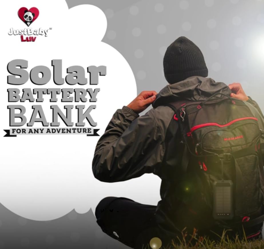 Ultimate Solar Power Bank 10000 m Ah – Versatile Wireless Charger with 20 LED Emergency Lights, Triple Device Fast Charging for Outdoor Adventures and Travel – Reliable, Eco-Friendly Power Solution for Camping and On-the-Go Charging