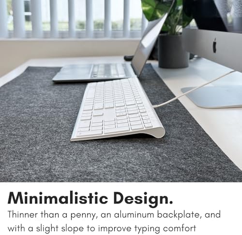 Transform Your Workspace with the Macally Slim USB Wired Keyboard – Perfect for Mac & Windows Users, Featuring 110 Scissor Switch Keys and Numeric Keypad for Ultimate Efficiency! Enjoy Seamless Typing with 20 Custom Shortcuts and Hassle-Free USB Plug-and-Play Setup – Ideal for Professionals and Everyday Tasks!
