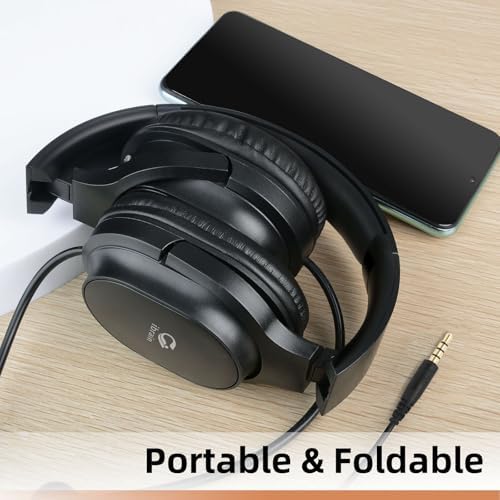 Innovative i Brain Air Tube Over-Ear Headphones with 3.5 mm Jack – Health-Conscious Wired Design for Superior Sound Clarity – Comfortable Noise-Isolating Headset Ideal for Music, Gaming, and Calls – Perfect Companion for Daily Commuters and Audiophiles Seeking Safe Listening Solutions