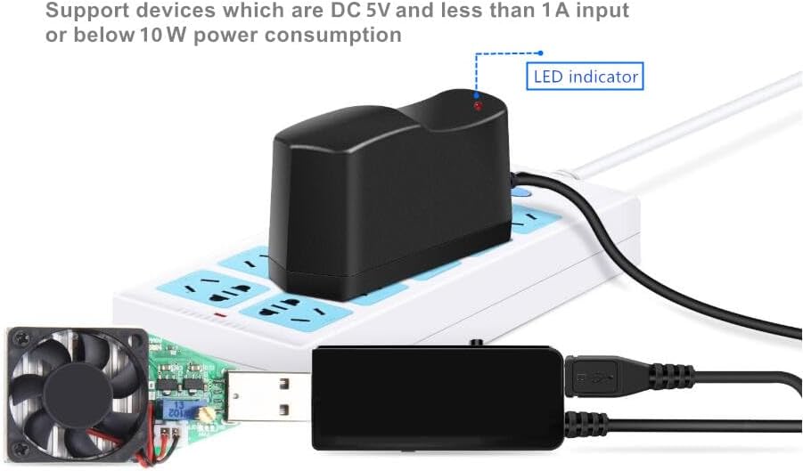 Guan Ting Universal 12 V 2 A Power Supply Adapter – High-Efficiency AC to DC Charger with 8 Interchangeable Tips for Maximum Flexibility – Compact 24 W Converter for Rapid Charging and Enhanced Device Compatibility