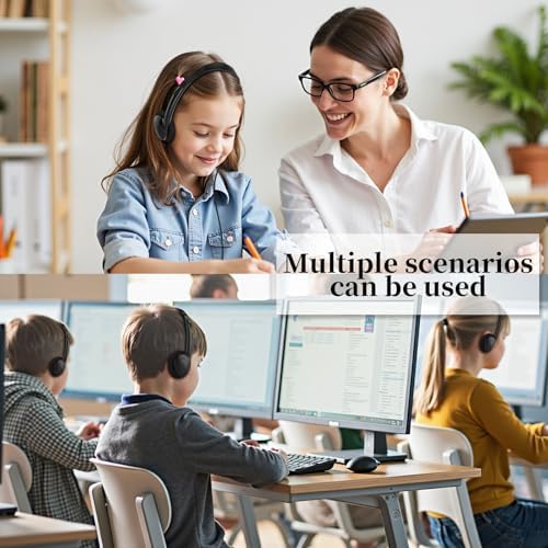 Elevate Learning with Our 30-Pack Kids Headphones – Comfortable 3.5 mm Plug Design for Schools & Libraries, Ideal for Group Activities and Interactive Audio Projects