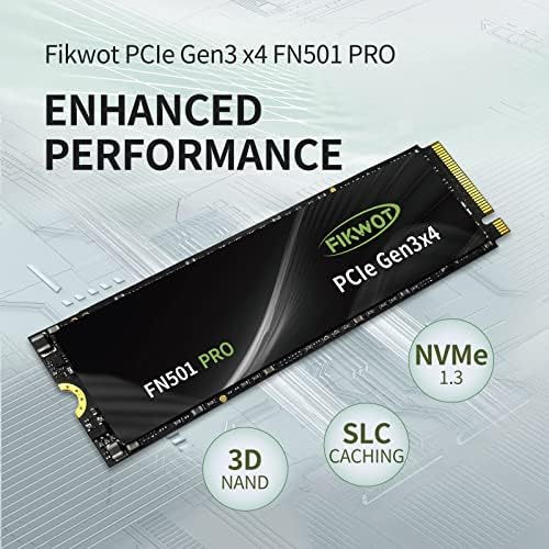 Revolutionize Your Computing with FN501 Pro 256 GB NVMe SSD – High-Speed M.2 2280 PCIe Gen3 Internal Drive with Graphene Cooling, Achieving Up to 3,500 MB/s for Unmatched Performance in Gaming and Multitasking, Compatible with Laptops & Desktops