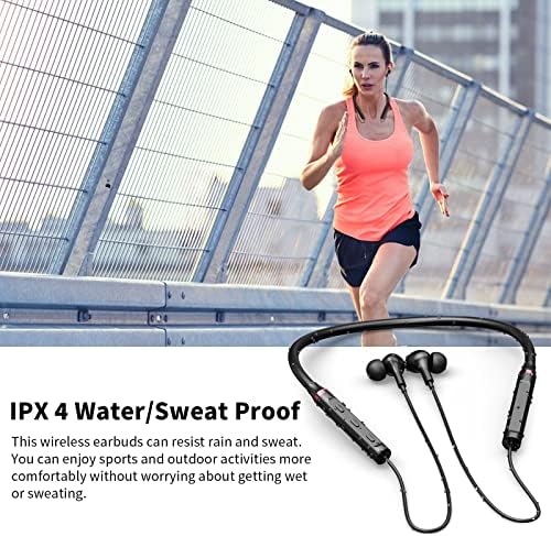Revolutionary Neckband Bluetooth Earbuds – Superior Hi-Fi Stereo Sound for Active Lifestyles with Unmatched Compatibility for Pixel, Samsung, and i Phone – Lightweight, Sweatproof Design with Rapid Pairing and Extended Battery Life for Ultimate Audio Enjoyment