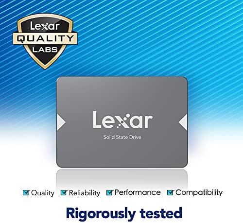 Transform Your Computing with the Lexar 480 GB NQ100 SATA III SSD – Unleash Blazing 550 MB/s Read Speeds for Superior Performance and Unmatched Reliability in a 2.5-Inch Form Factor – Ideal for Gamers and Professionals Seeking Lightning-Fast Data Solutions